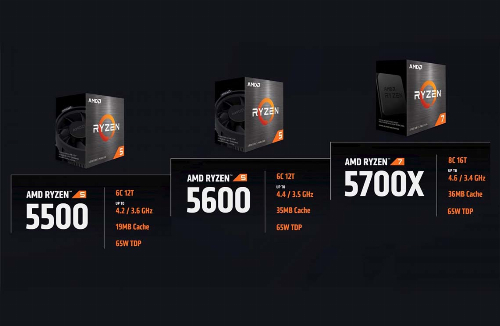 Нови попълнения в Ryzen 5000 серията процесори на AMD