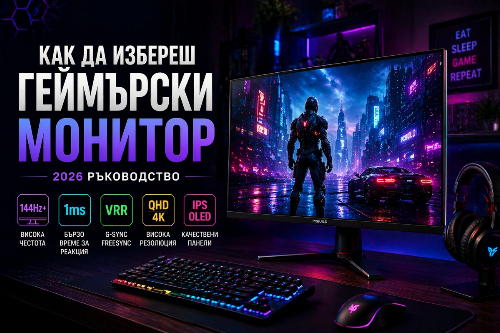 Как да избереш монитор за gaming — 2026 ръководство