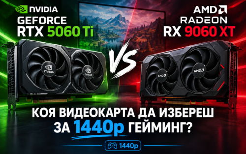 RTX 5060 Ti или RX 9060 XT — коя видеокарта да избереш за 1440p гейминг?