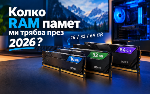 Колко RAM памет ми трябва през 2026 г.? 16, 32 или 64 GB при високите цени