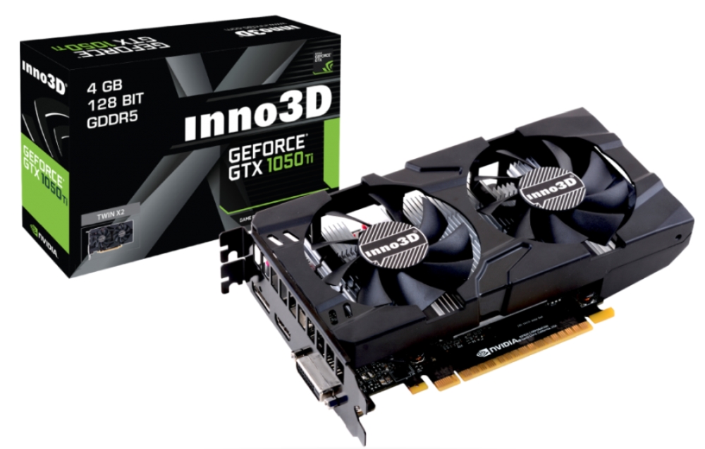 Видео карта INNO3D GeForce GTX 1050 Ti X2 4GB