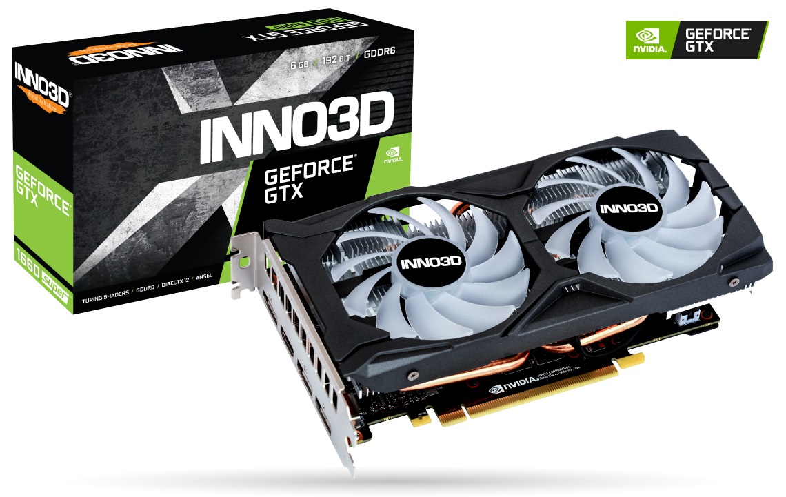 Видео карта INNO3D GeForce GTX 1660 Super Gaming X2 OC RGB