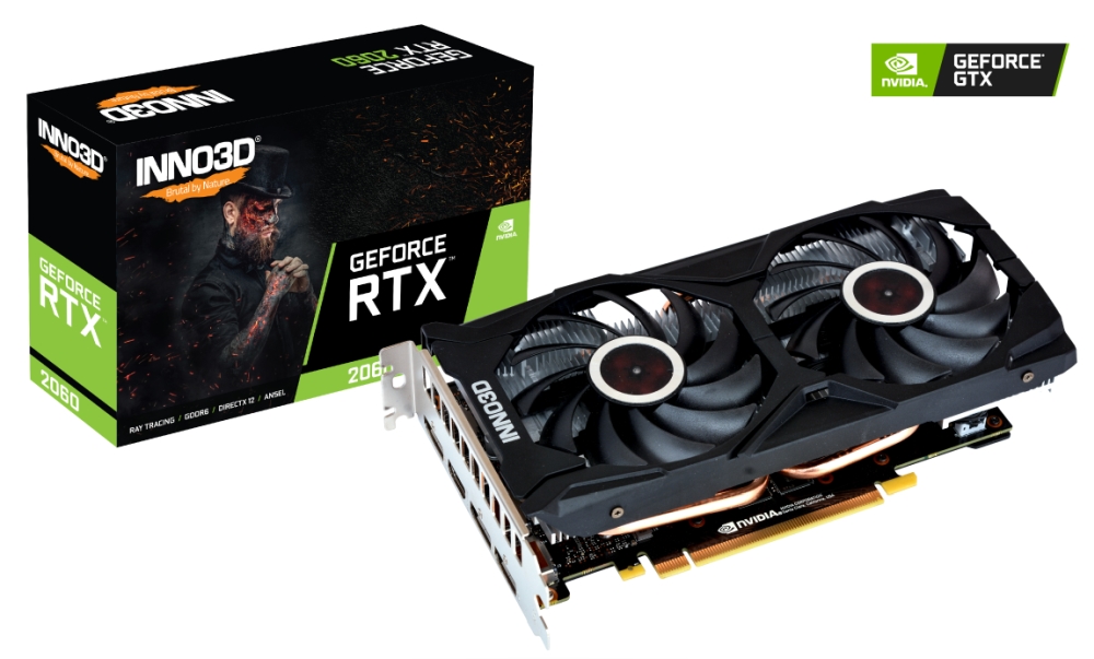 Видео карта INNO3D GeForce RTX 2060 Twin X2 6GB