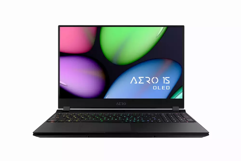 Лаптоп GIGABYTE AERO 15.6", UHD OLED,Intel&reg; Core&trade; i7-9750H, 2x8GB, M.2. 512GB , RTX2070, Windows 10 Pro