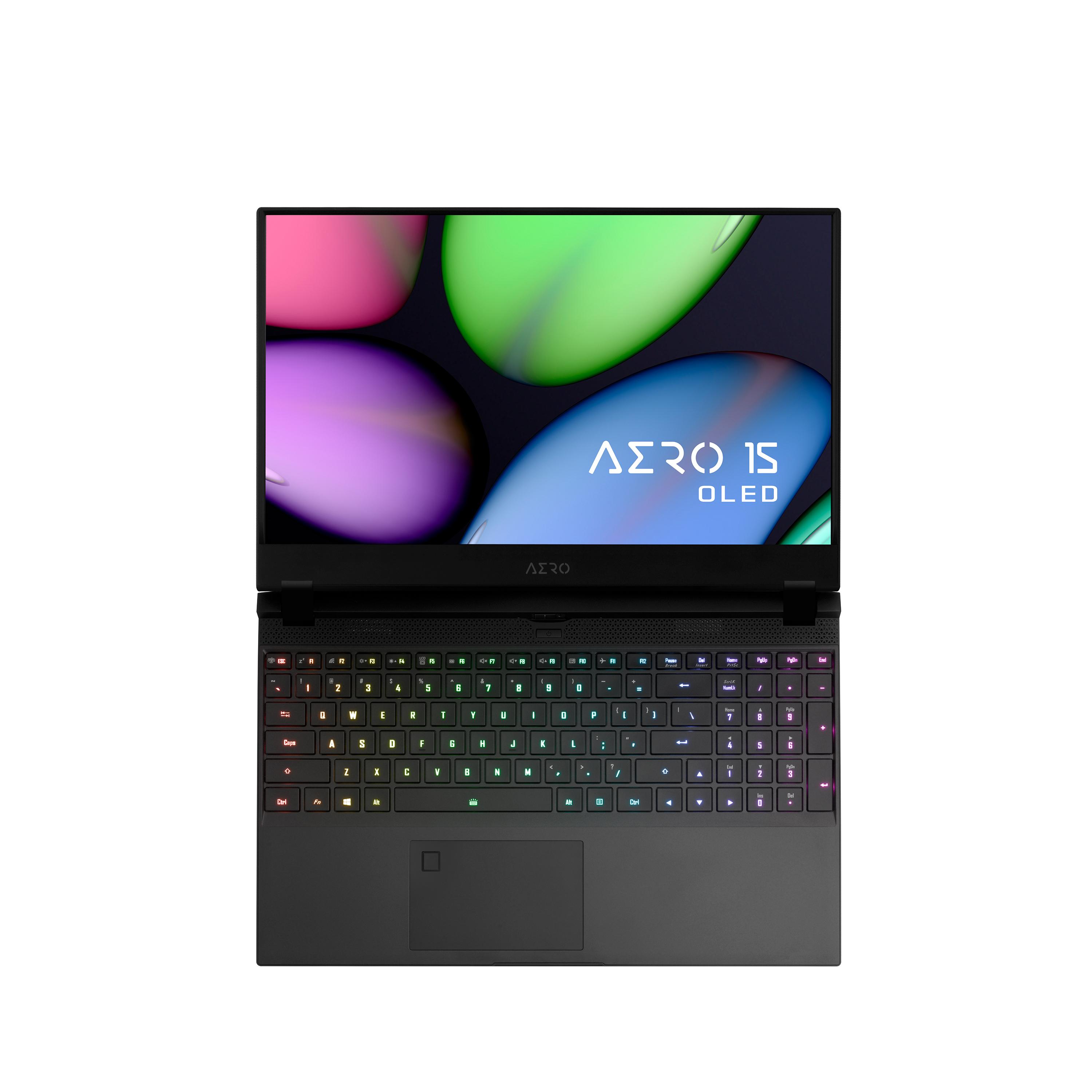 Лаптоп GIGABYTE AERO 15.6", UHD OLED,Intel® Core™ i7-9750H, 2x8GB, M.2. 512GB , RTX2070, Windows 10 Pro