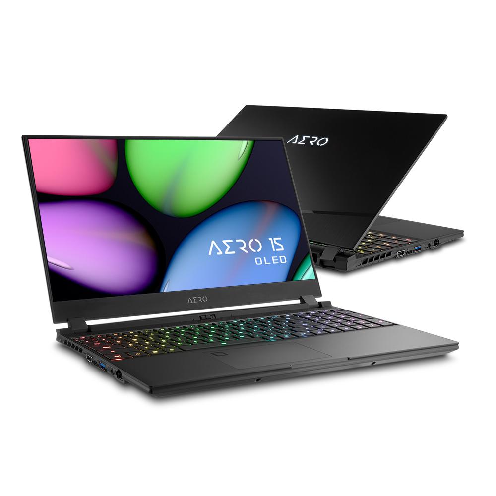 Лаптоп GIGABYTE AERO 15.6", UHD OLED,Intel® Core™ i7-9750H, 8GB, 256GB, GTX1660TI, Windows 10 Home