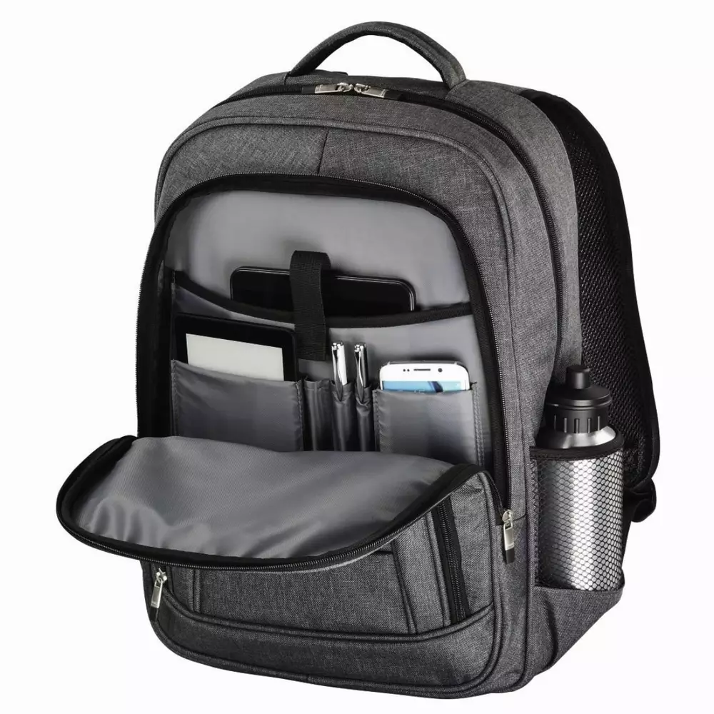 Раница за лаптоп HAMA Business, до 40 см, 15.6", Сив