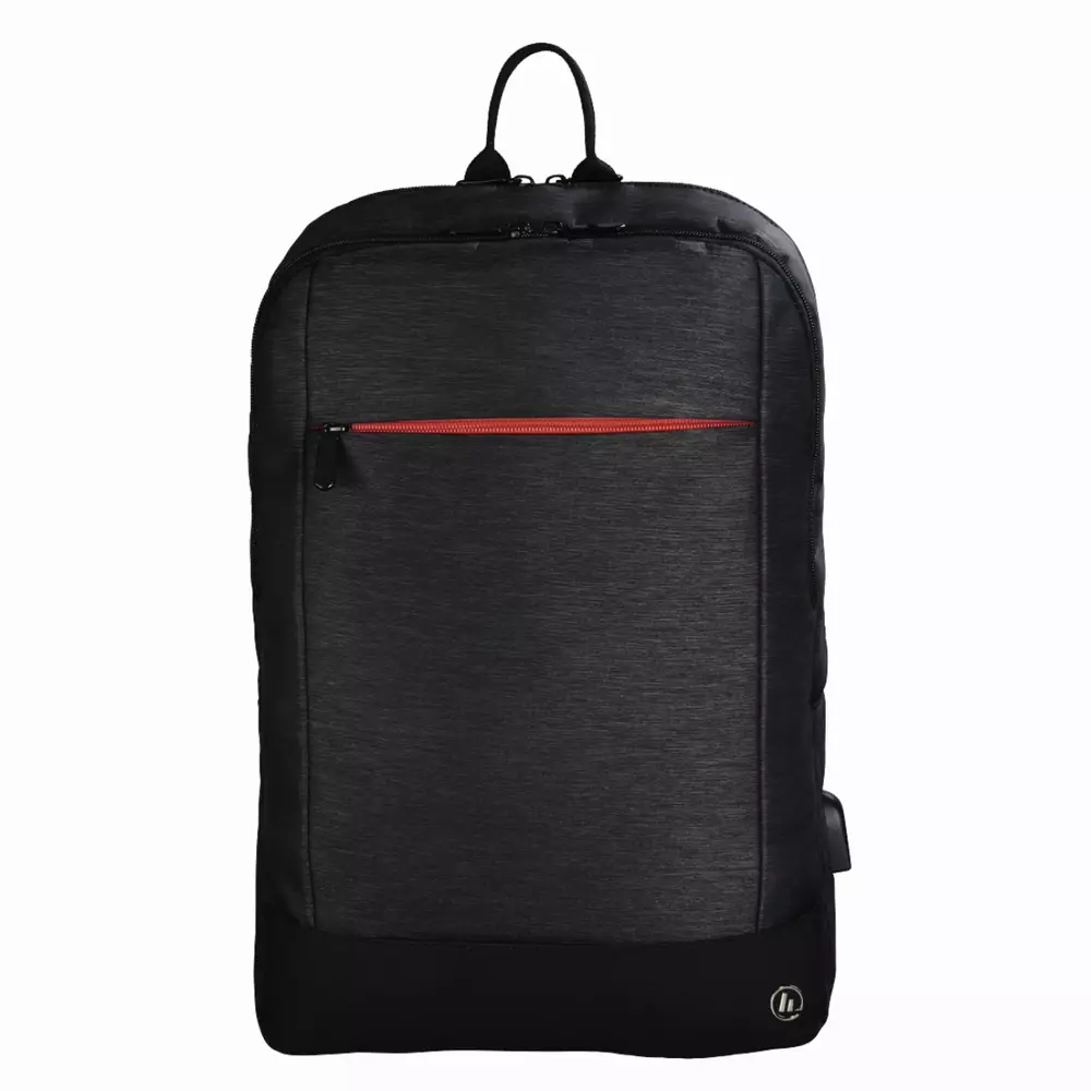 Раница за лаптоп HAMA Manchester, до 40 см, 15.6", с изведен USB порт, черен