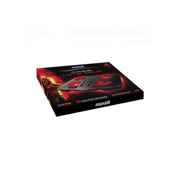 Охладител за геймърски лаптоп MAXELL Samurai CA-CL-9, 4 вентилатора, USB hub, Черен