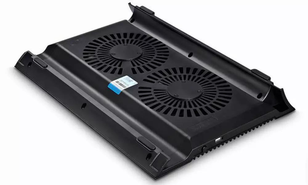 Охладител за лаптоп DeepCool N8 BLACK, 17", 2x140 mm, Черен