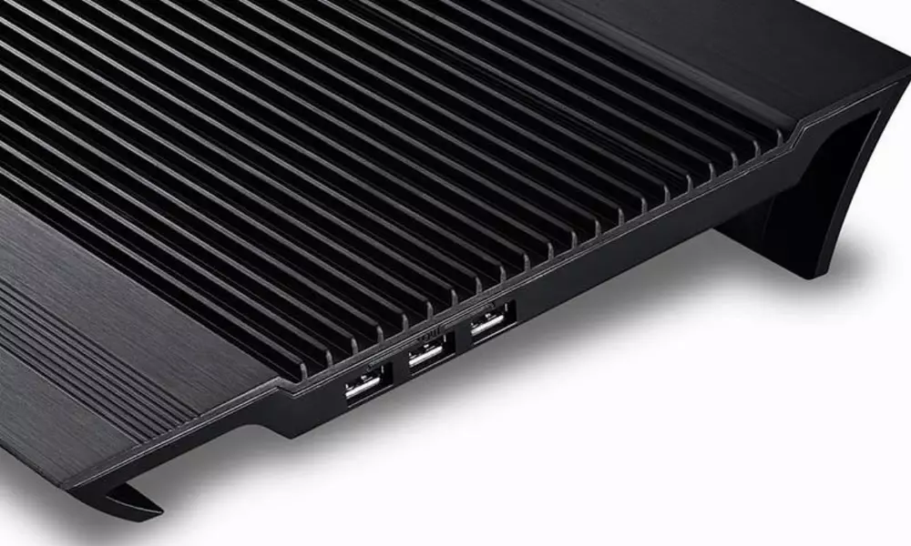 Охладител за лаптоп DeepCool N8 BLACK, 17", 2x140 mm, Черен