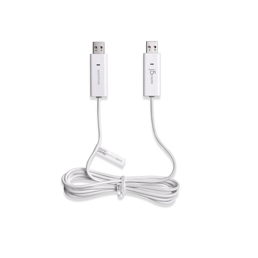 Дейта кабел USB2.0 j5create JUC100 Wormwhole, за пехвърляне на данни между компютри
