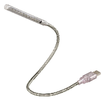Лампа за лаптоп HAMA-39730, "Gloose Neck" LED светлина, Сив