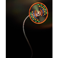 Вентилатор за лаптоп HAMA-12110, USB LED вентилатор, светещ в 5 цвята