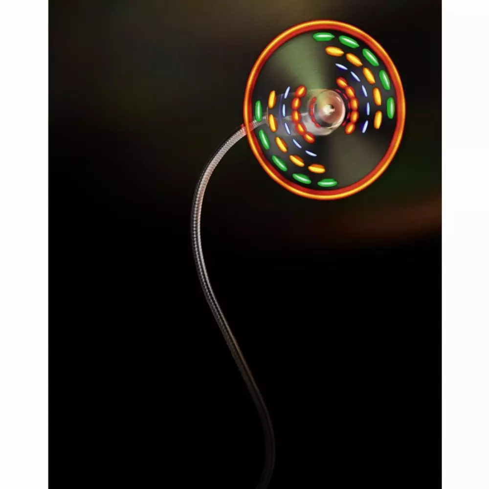 Вентилатор за лаптоп HAMA-12110, USB LED вентилатор, светещ в 5 цвята
