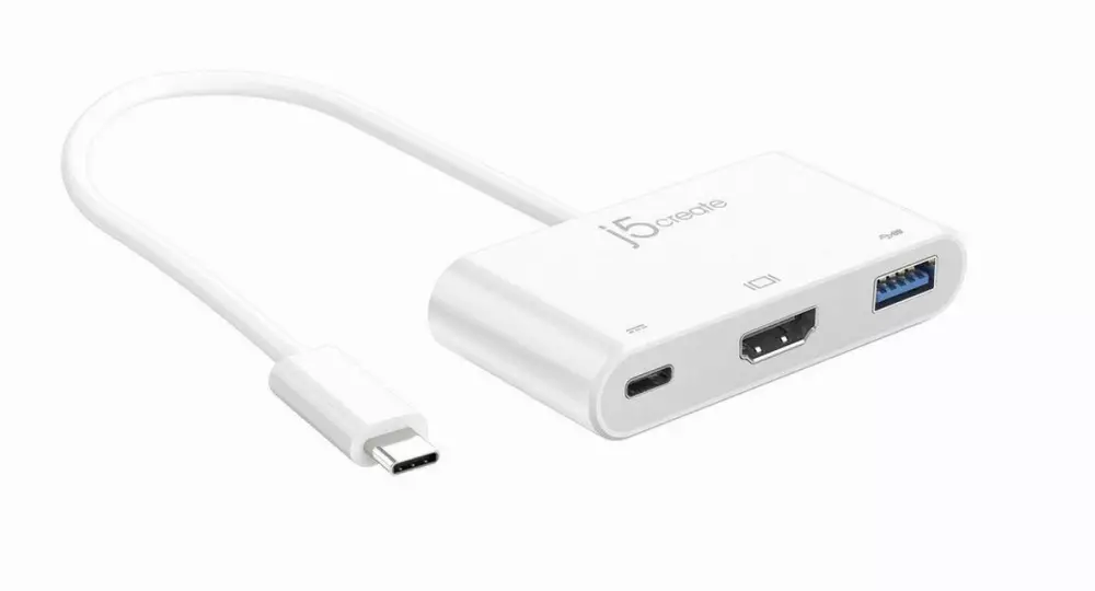 Адаптер j5create JCA379, USB-C - HDMI/Ethernet/ USB 3.0 / PD 2.0