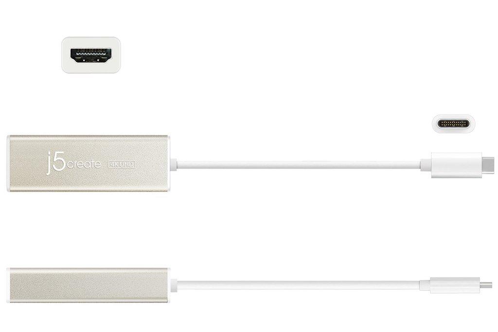 Адаптер j5create JCA153, USB-C към 4K HDMI