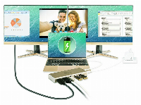 Докинг станция j5 create JCD381, USB-C - 2x HDMI/USB 3.1/PD 2.0/LAN