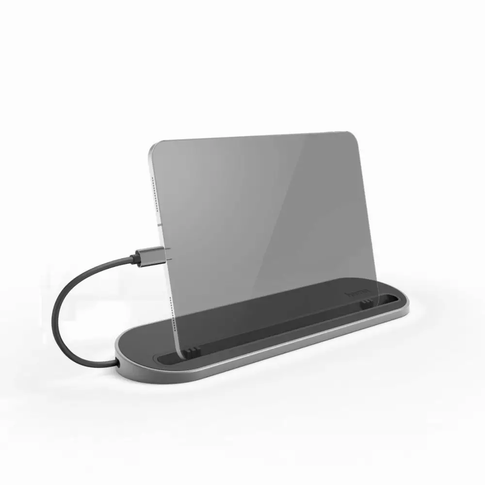 Докинг станция 12 в 1 HAMA 135761, USB, HDMI&trade;, DP, LAN, SD, microSD, Jack, Сив
