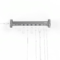 Докинг станция 9 в 1 HAMA 135765, 4 x USB-A, USB-C, HDMI&trade;, LAN, SD, microSD, Сив