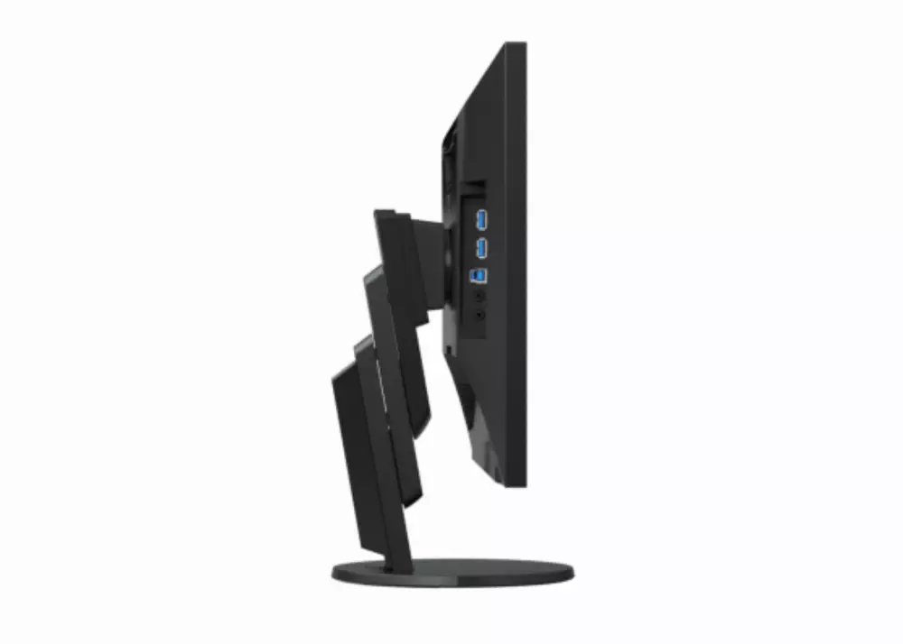 Монитор EIZO FlexScan EcoView Ultra-Slim EV2451-BK, 23.8" IPS FHD 1920x1080, D-Sub, DVI-D, HDMI, DisplayPort, Черен