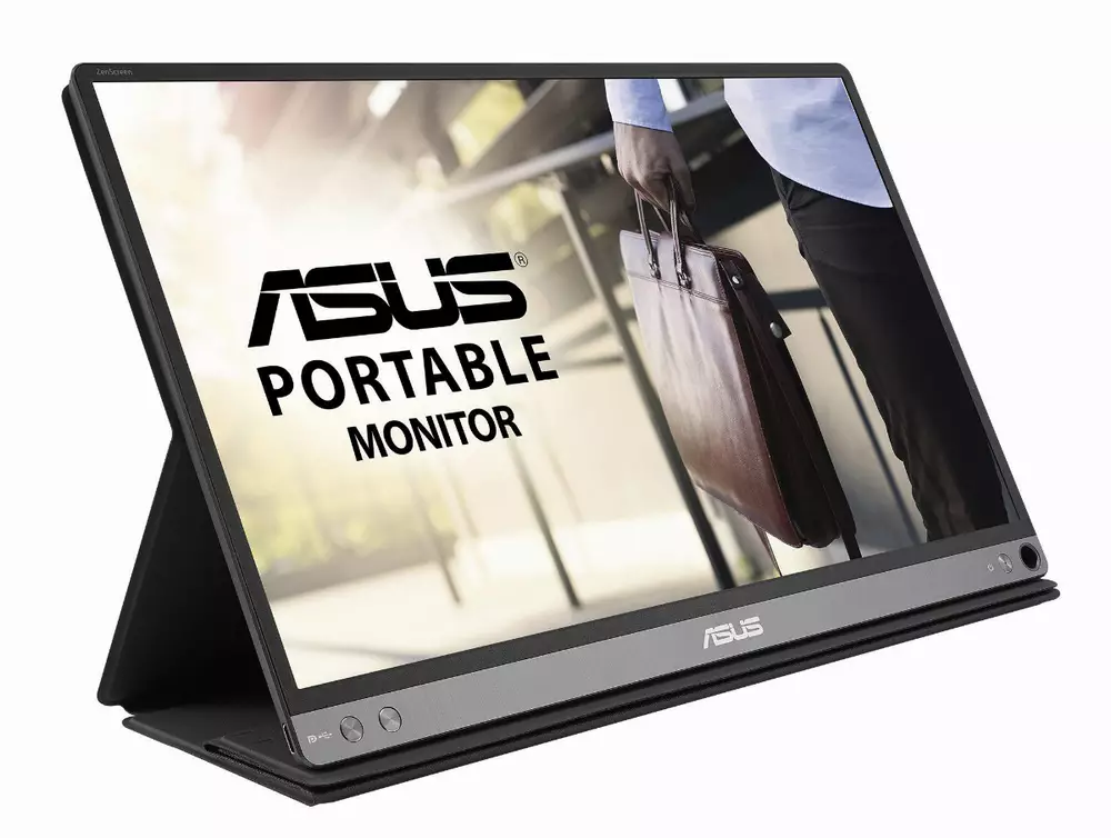 Монитор ASUS ZenScreen MB16ACM 15.6", IPS, FHD 1920x1080, 60Hz, 5ms, USB Type-C, Преносим
