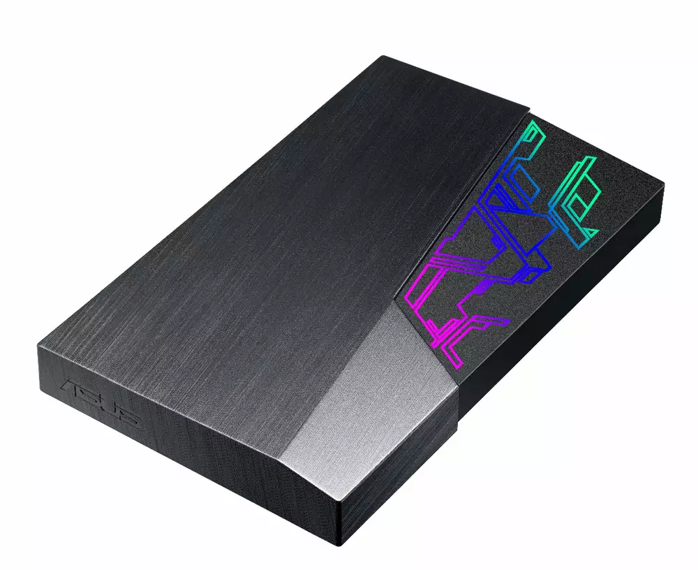 Външен диск Asus FX HDD 2TB USB 3.1 Gen1 256-bit AES Encryption Aura Sync RGB