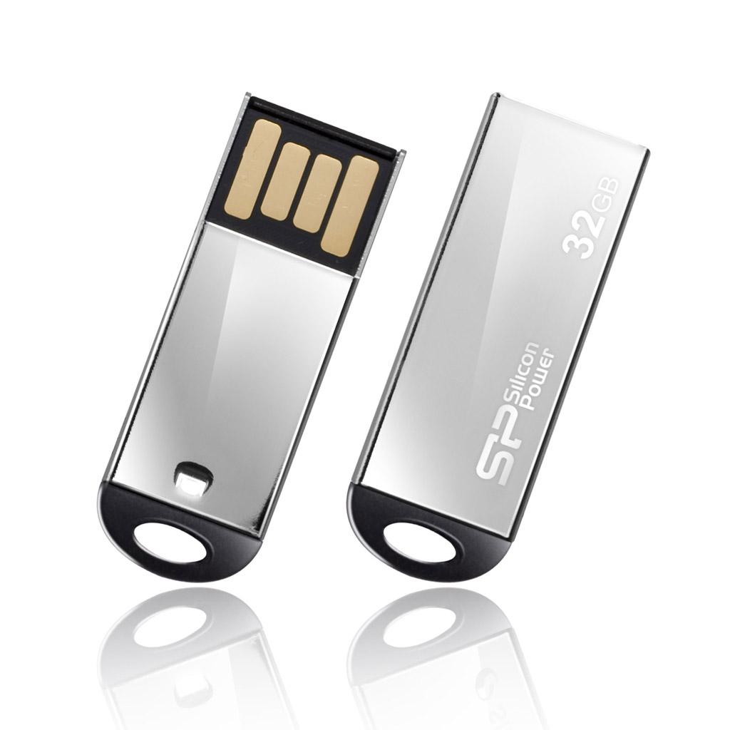 USB памет SILICON POWER Touch 830, 32GB, Сребрист