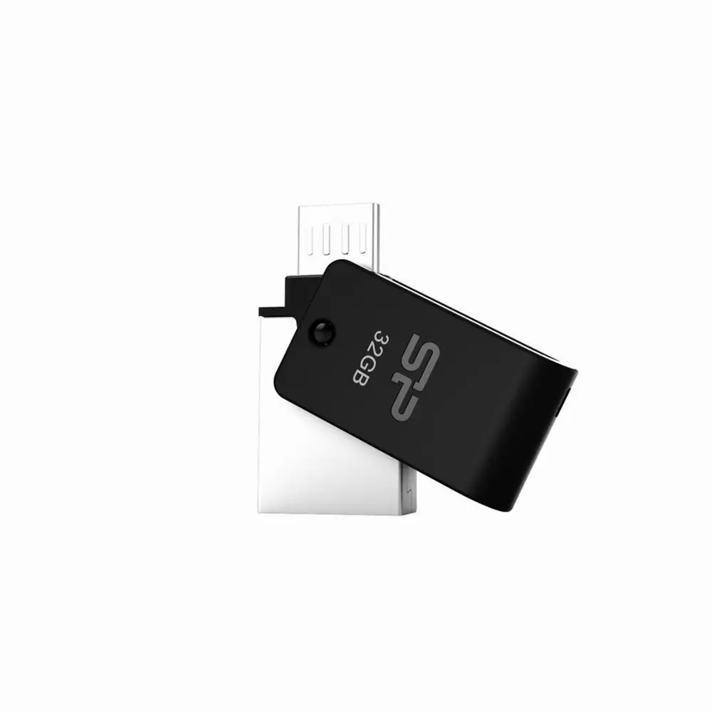 USB памет SILICON POWER Mobile X21, 32GB, Сребристо и черно