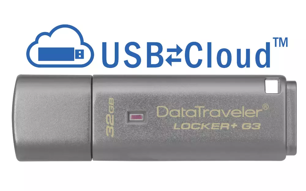USB памет KINGSTON DataTraveler Locker+ G3, 32GB, USB 3.0, хардуерно криптиране, Сребрист