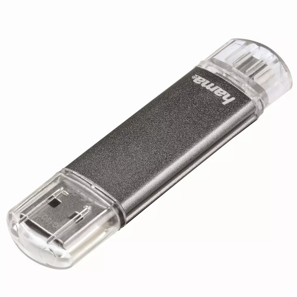 USB памет HAMA Тип USB-C Laeta 124161, 16GB, USB 3.1 Type-C, Сребрист