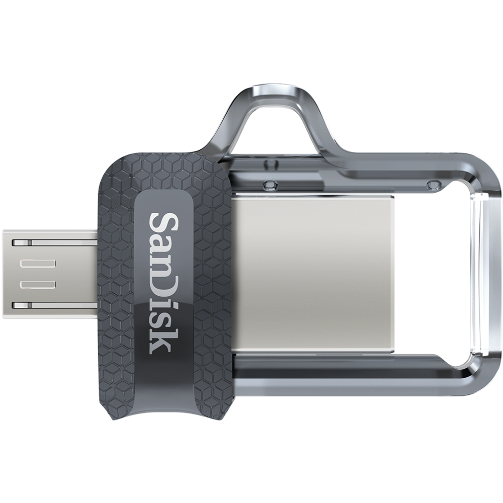 USB flash SanDisk Ultra Dual Drive m3.0, 64GB, OTG, Negru