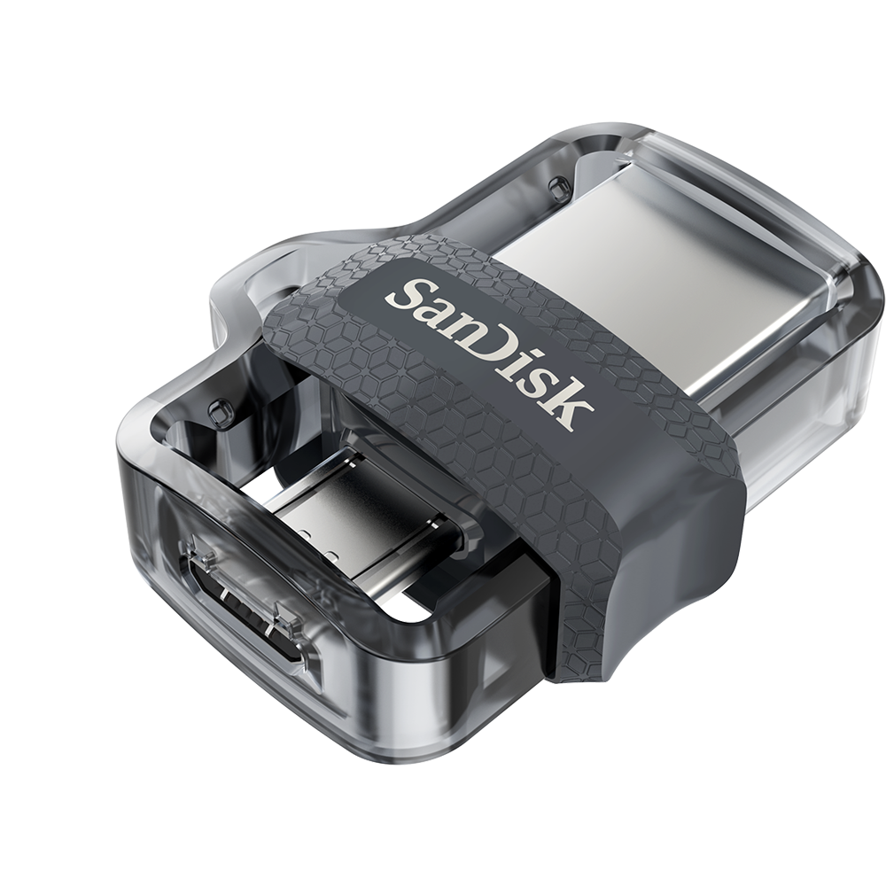 USB flash SanDisk Ultra Dual Drive m3.0, 64GB, OTG, Negru
