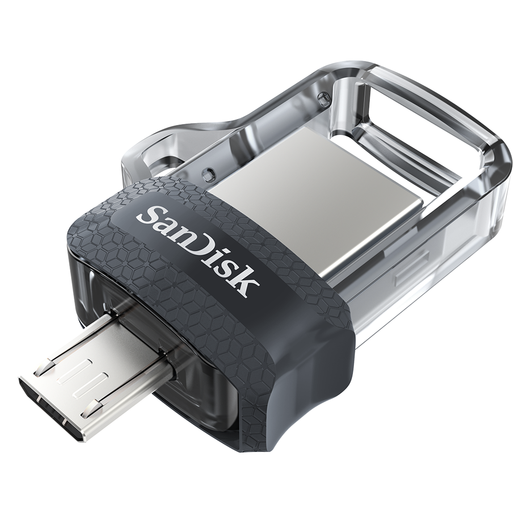 USB flash SanDisk Ultra Dual Drive m3.0, 64GB, OTG, Negru
