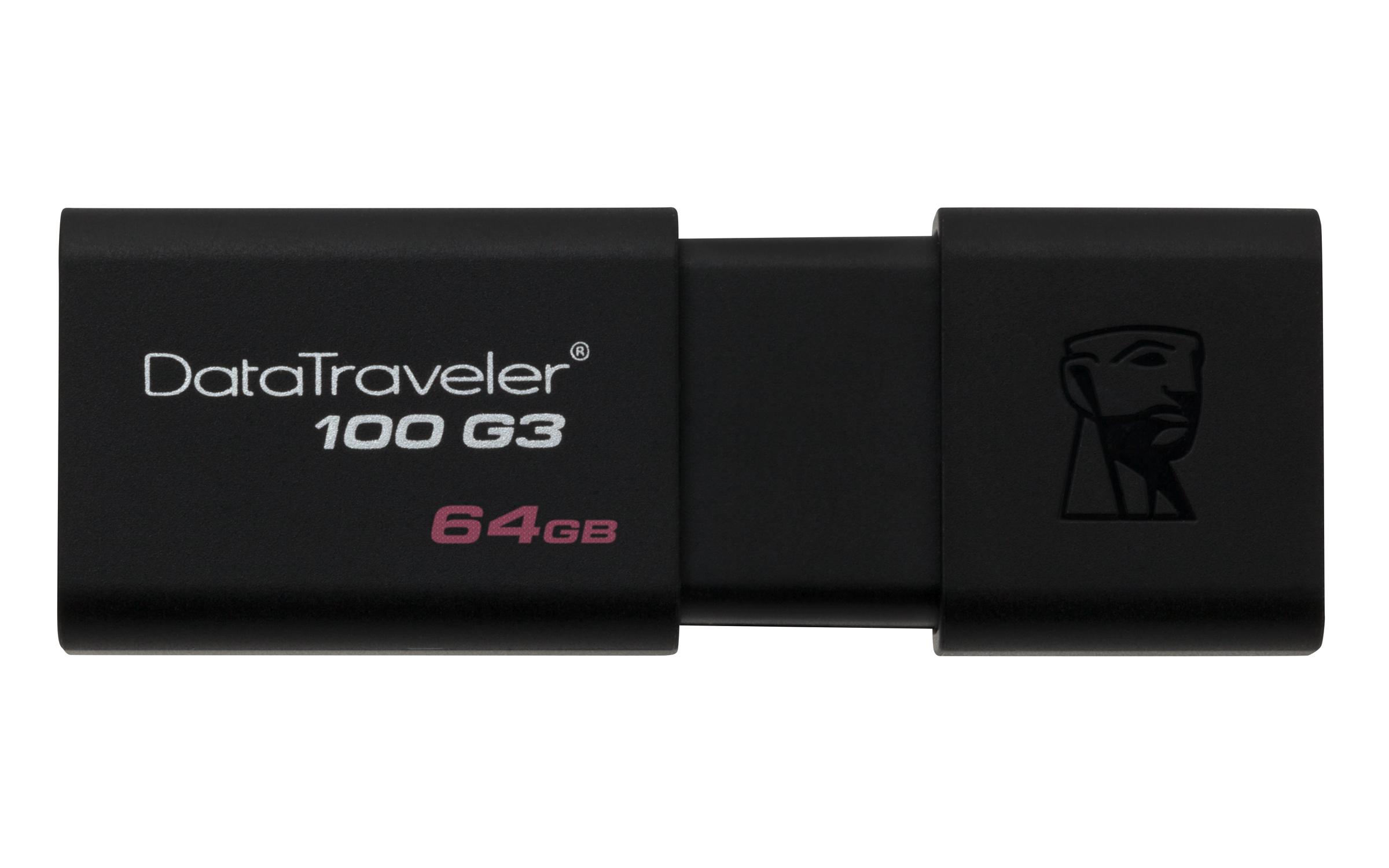 USB памет KINGSTON DataTraveler 100G3, 64GB, USB 3.0