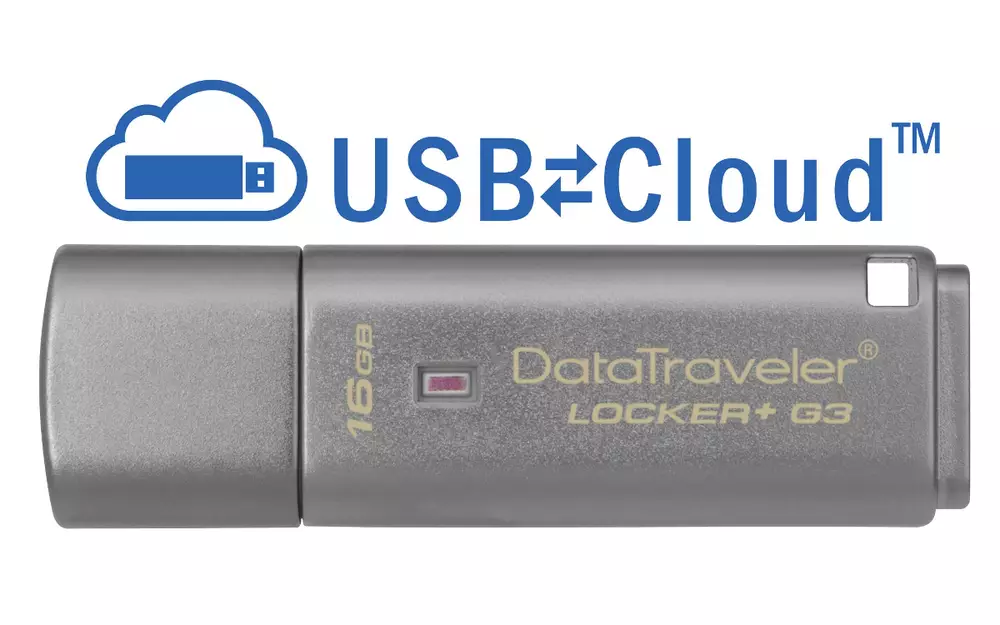 USB памет KINGSTON DataTraveler Locker+ G3, 16GB, USB 3.0, хардуерно криптиране, Сребрист