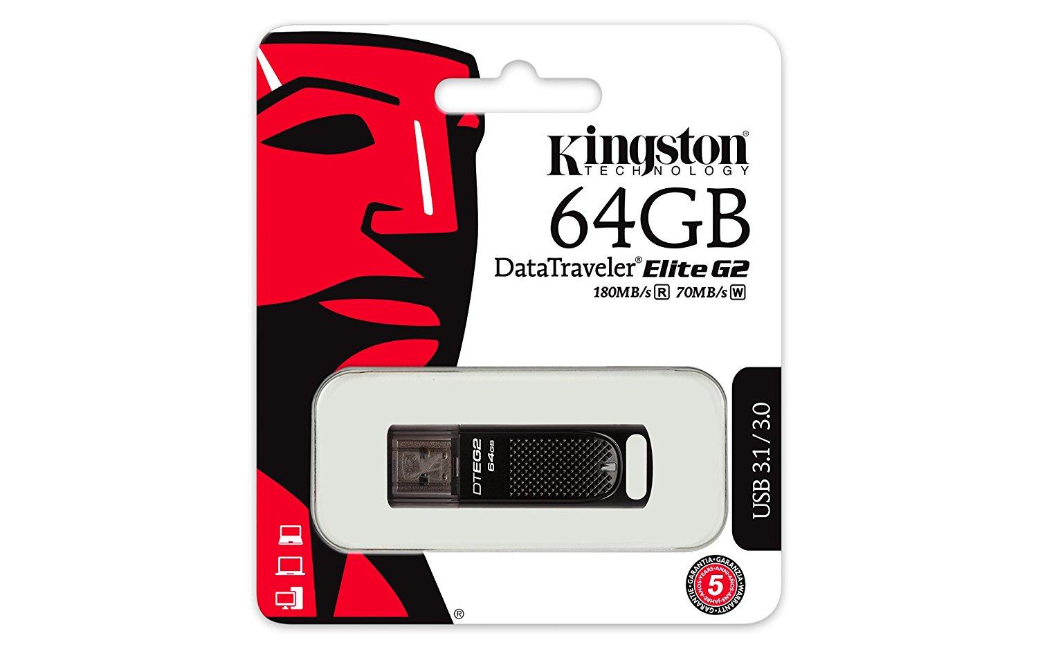 USB памет KINGSTON DataTraveler Elite G2 64GB USB 3.1