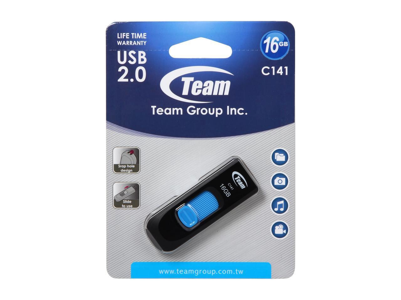 USB пам'ять Team Group C141 16GB, USB 2.0, Синій
