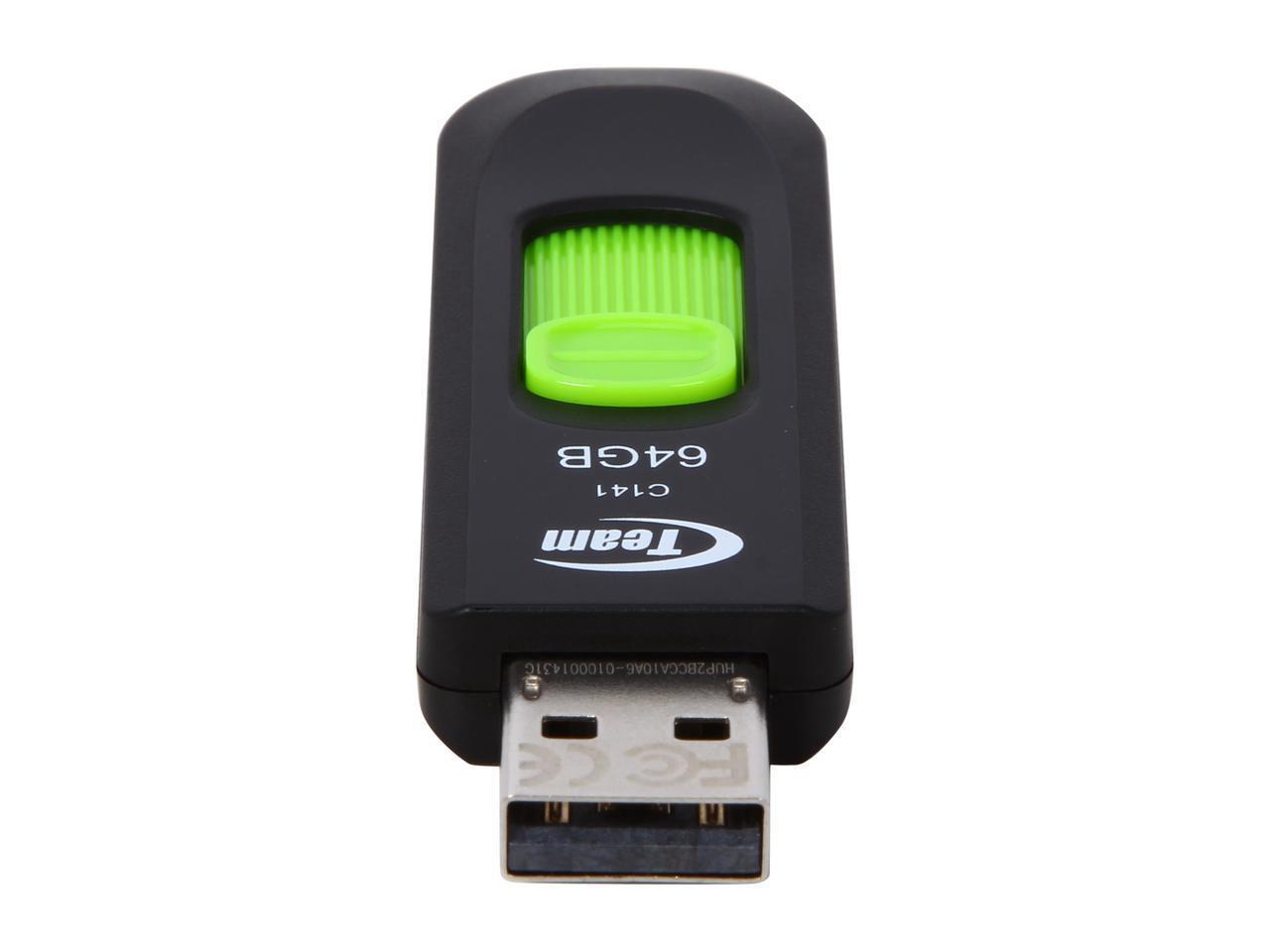 USB памет Team Group C141 64GB, USB 2.0, Зелен