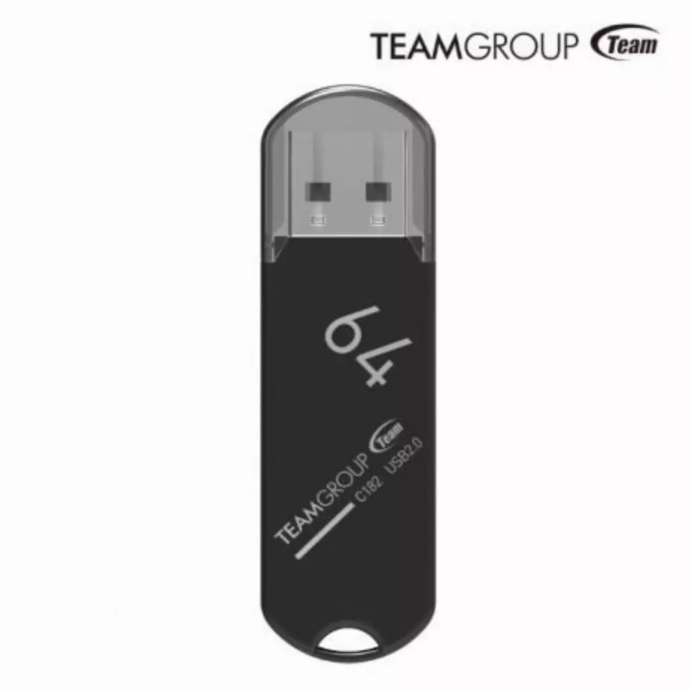 USB памет Team Group C182 64GB USB 2.0 Черен