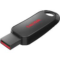 USB памет SanDisk Cruzer Snap, USB 2.0, 128GB, Черен