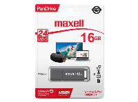 USB памет MAXELL PenDrive, 16 GB, Сив