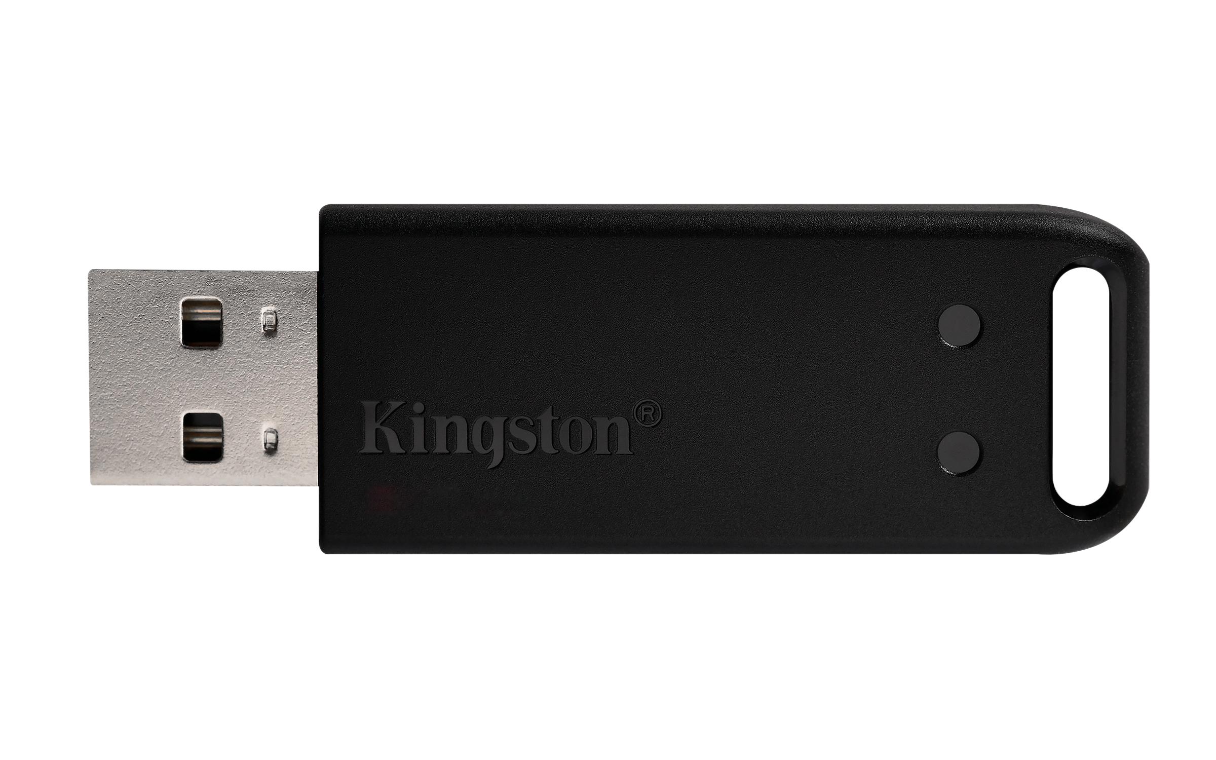 USB памет KINGSTON DataTraveler DT20 64GB, USB 2.0, Черен