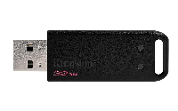 USB памет KINGSTON DataTraveler DT20 32GB, USB 2.0, Черен