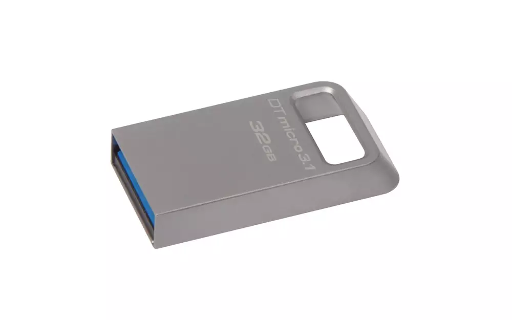 USB памет KINGSTON DataTraveler Micro 3.1 32GB, USB 3.1, Сив