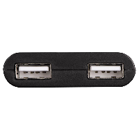 Хъб HAMA 1:2 за Смартфони/Таблети/Лаптопи/PC 3 в 1 за таблети и PC, USB 2.0, Черен
