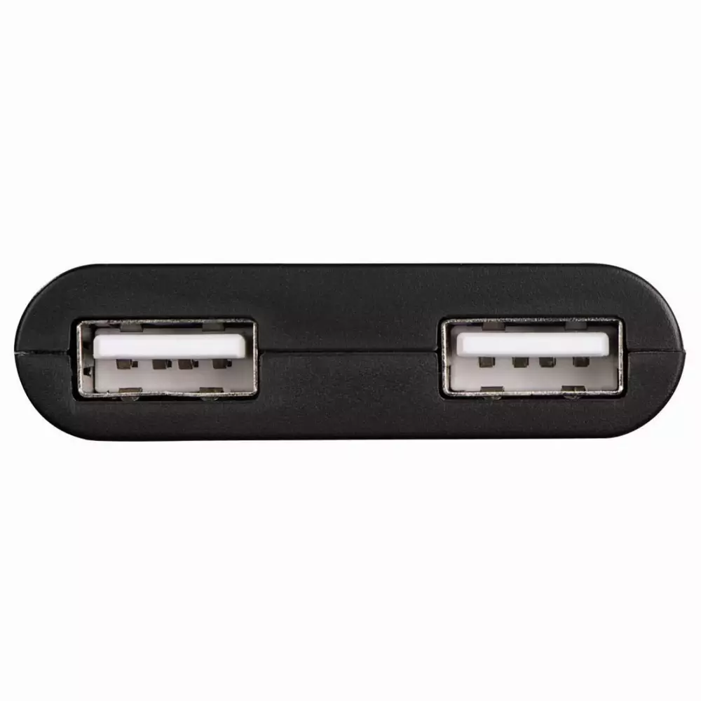 Хъб HAMA 1:2 за Смартфони/Таблети/Лаптопи/PC 3 в 1 за таблети и PC, USB 2.0, Черен