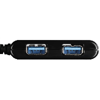 4-портов хъб USB 3.1  HAMA12325, USB-C адаптер, 4 x USB-A, bus-powered, Черен