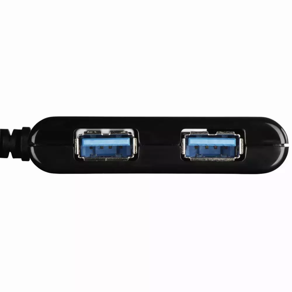 4-портов хъб USB 3.1  HAMA12325, USB-C адаптер, 4 x USB-A, bus-powered, Черен