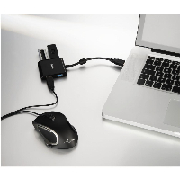 4-портов хъб USB 3.1  HAMA12325, USB-C адаптер, 4 x USB-A, bus-powered, Черен